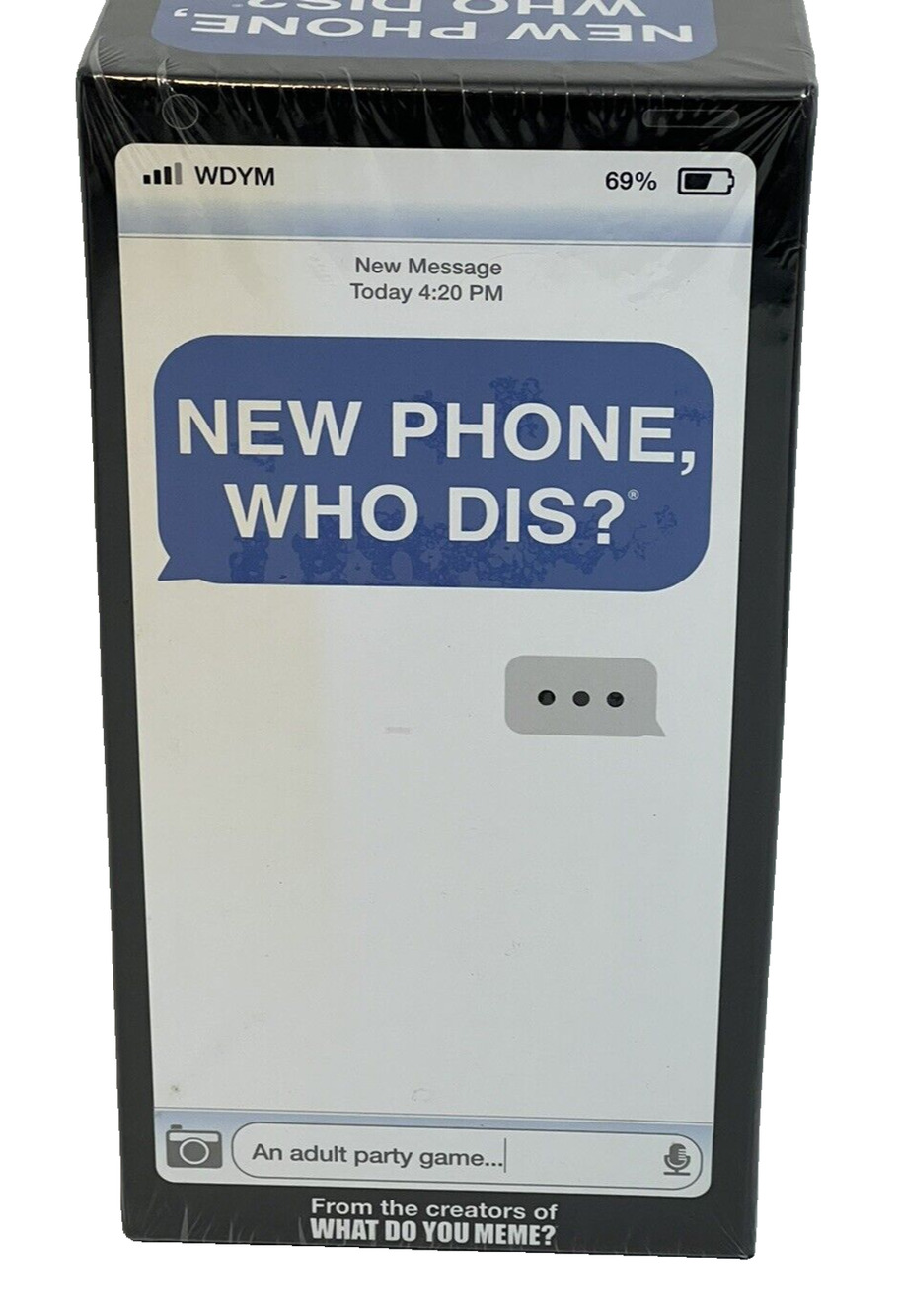 New Phone Who Dis? Adult Party game from What do you Meme? Ages 17+ Brand New